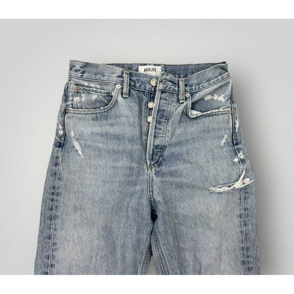 Agolde 90s mid rise loose fit jeans in Fallout wash Size 24 - Picture 6 of 10